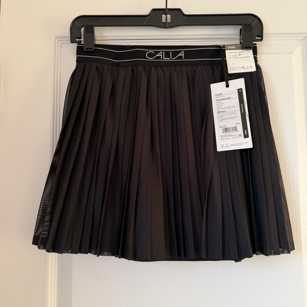 New Women’s Alia Elegant Black High-Rise Skort Size XS